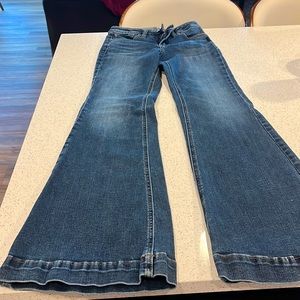 High waisted flare jeans